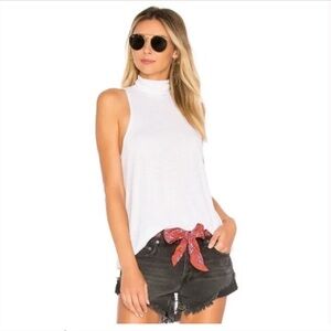 Free People Revolve Sashed & Relaxed Black Grommet Distress Cutoff Denim Shorts